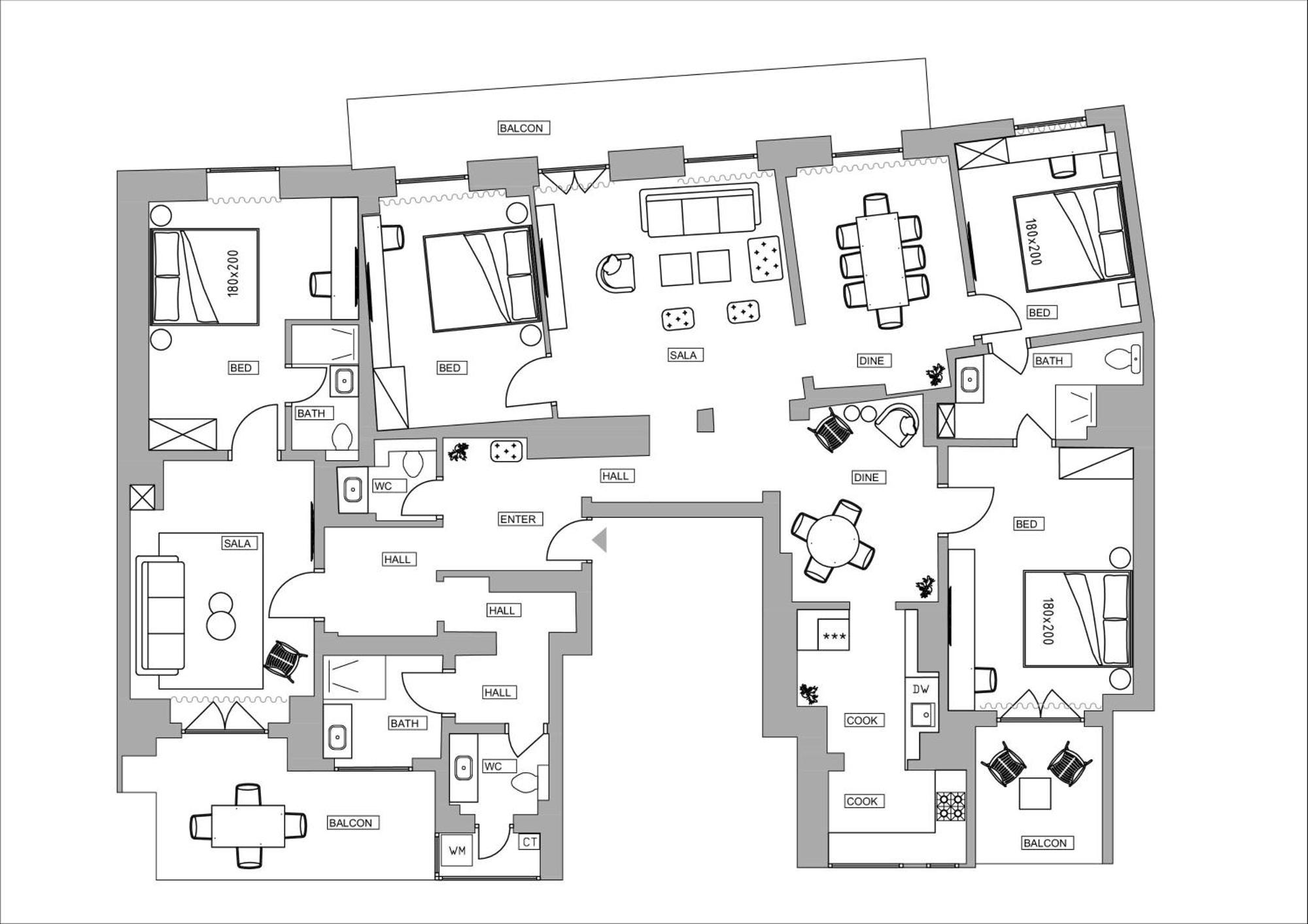Loggia & Luxe 5Br Penthouse In Universitatii Area 부쿠레슈티 외부 사진